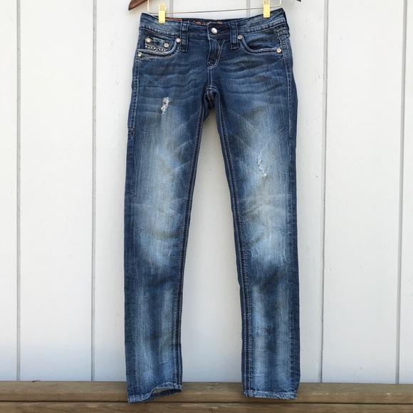 Rock Revival 🔥 Sora Skinny Distressed Jeans - Picture 2 of 14